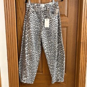 Kancan Xena High Rise Leopard Horseshoe Jean, Size 5/26, NWT